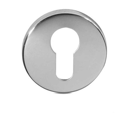 This is an image showing the Frelan - Euro Profile Escutcheon 52mm x 8mm - Grade 304 Satin Stainless Steel available to order from T.H. Wiggans Ironmongery in Kendal