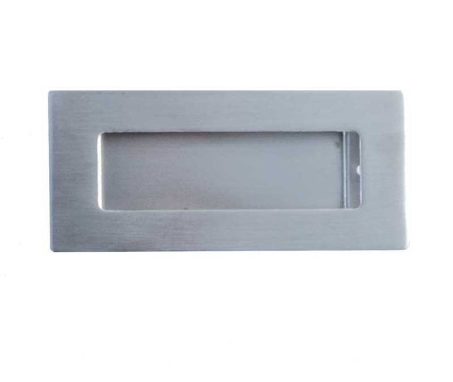 This is an image showing the Frelan - Flush Pull 100x50mm - Grade 304 Satin Stainless Steel available to order from T.H. Wiggans Ironmongery in Kendal