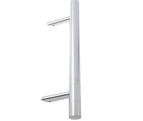 This is an image showing the Frelan - 1200mm SSS B/T & B/T/B Cranked pull handle available to order from T.H. Wiggans Ironmongery in Kendal