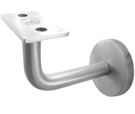 This is an image showing the Frelan - Handrail Bracket - Grade 304 Satin Stainless Steel available to order from T.H. Wiggans Ironmongery in Kendal