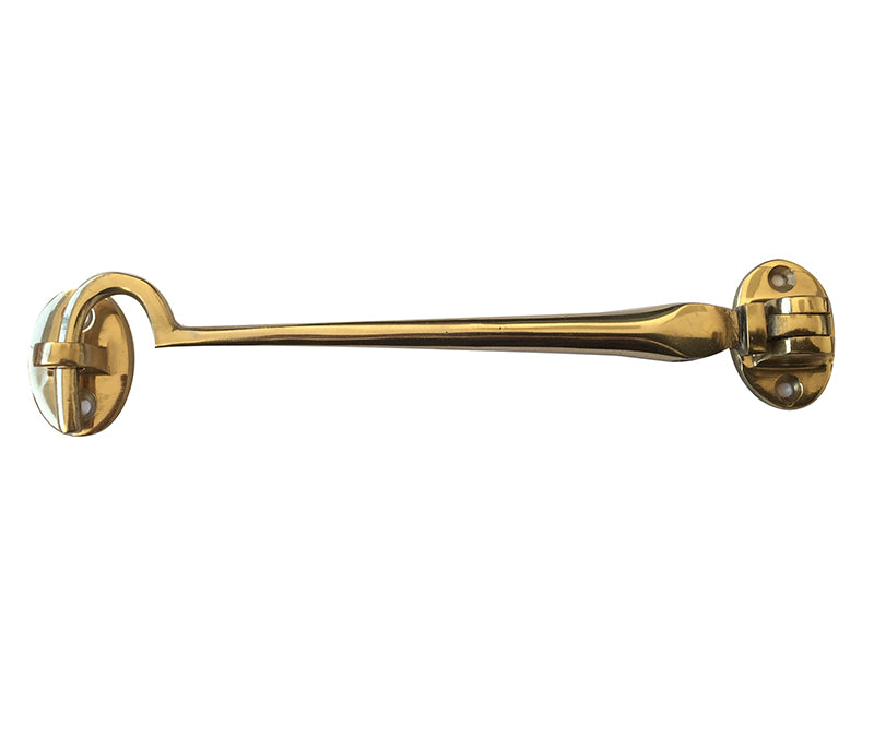 This is an image showing the Frelan - 75mm Cabin Hooks - Polished Brass available to order from T.H. Wiggans Ironmongery in Kendal