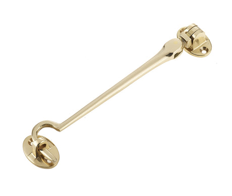 This is an image showing the Frelan - 150mm Cabin Hooks - Polished Brass available to order from T.H. Wiggans Ironmongery in Kendal