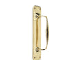 This is an image showing the Frelan - Windsor Pull Handle on 57x292mm Backplate - Polished Brass available to order from T.H. Wiggans Ironmongery in Kendal