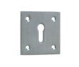 This is an image showing the Frelan - Square Escutcheon Standard Keyway - Satin Chrome available to order from T.H. Wiggans Ironmongery in Kendal