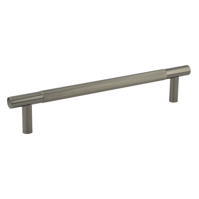 This is an image showing the Frelan - Bari Pull Handles 300mm Black Nickel Bolt Through available to order from T.H. Wiggans Ironmongery in Kendal