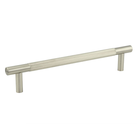 This is an image showing the Frelan - Bari Pull Handles 300mm Satin Nickel Bolt Through available to order from T.H. Wiggans Ironmongery in Kendal