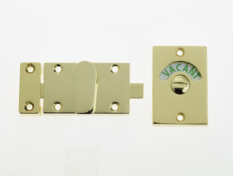 This is an image showing the Frelan - Bathroom Indicator Bolt - PVD available to order from T.H. Wiggans Ironmongery in Kendal