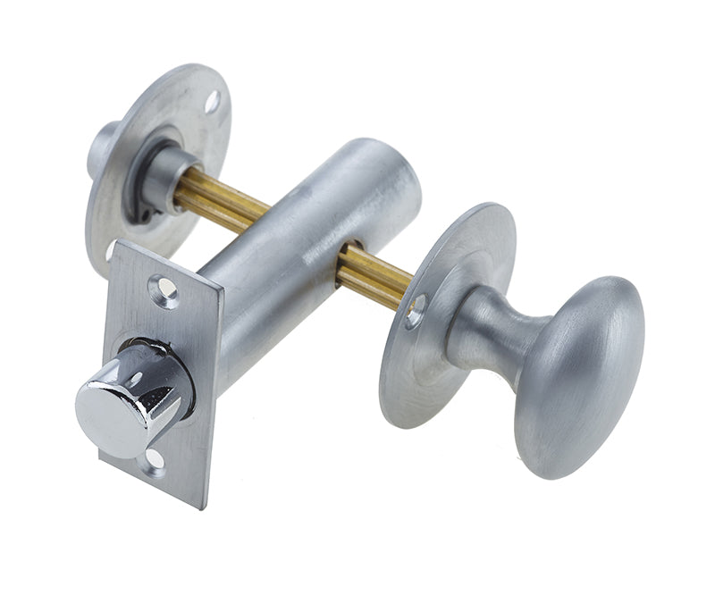 This is an image showing the Frelan - Bathroom Bolt c/w Mortice Bolt - Satin Chrome available to order from T.H. Wiggans Ironmongery in Kendal