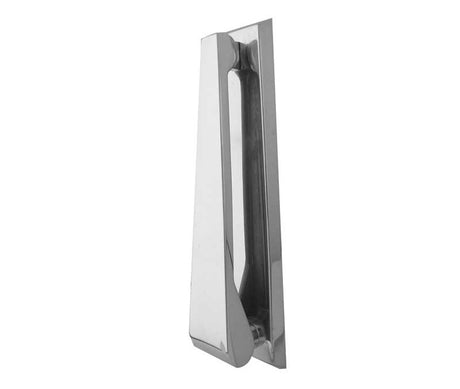 This is an image showing the Frelan - Contemporary Door Knocker - Polished Chrome available to order from T.H. Wiggans Ironmongery in Kendal