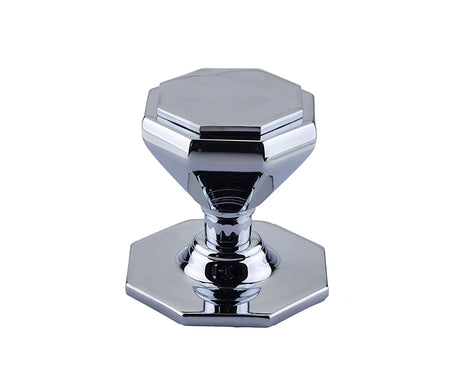 This is an image showing the Frelan - Forma Centre Door Knob - Polished Chrome available to order from T.H. Wiggans Ironmongery in Kendal