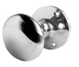 This is an image showing the Frelan - Kontrax Mushroom Mortice Knobs - Polished Chrome available to order from T.H. Wiggans Ironmongery in Kendal