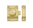 This is an image showing the Frelan - Cabinet Catch - Polished Brass available to order from T.H. Wiggans Ironmongery in Kendal