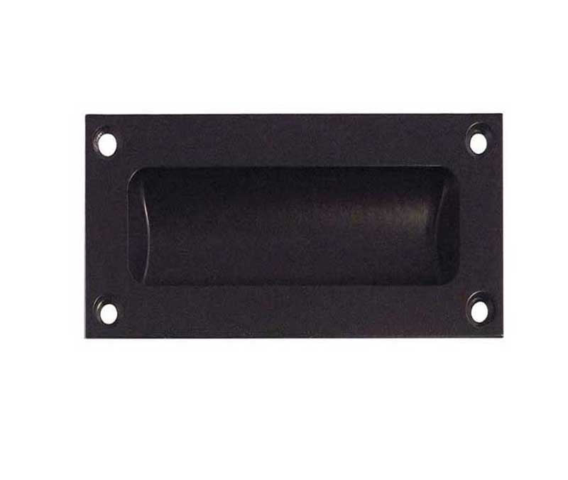 This is an image showing the Frelan - 102x45mm Flush Pull - Black available to order from T.H. Wiggans Ironmongery in Kendal