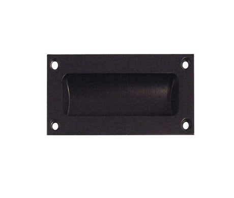 This is an image showing the Frelan - 75x40mm Flush Pull - Black available to order from T.H. Wiggans Ironmongery in Kendal