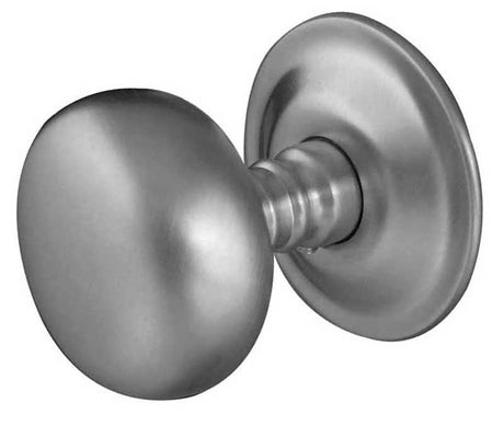 This is an image showing the Frelan - Mushroom Unsprung Mortice Knobs - Satin Chrome available to order from T.H. Wiggans Ironmongery in Kendal