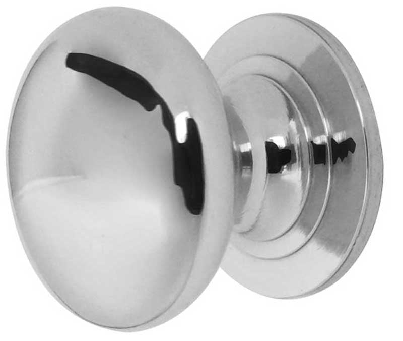 This is an image showing the Frelan - 25mm Dia. Cabinet Knob - Polished Chrome available to order from T.H. Wiggans Ironmongery in Kendal