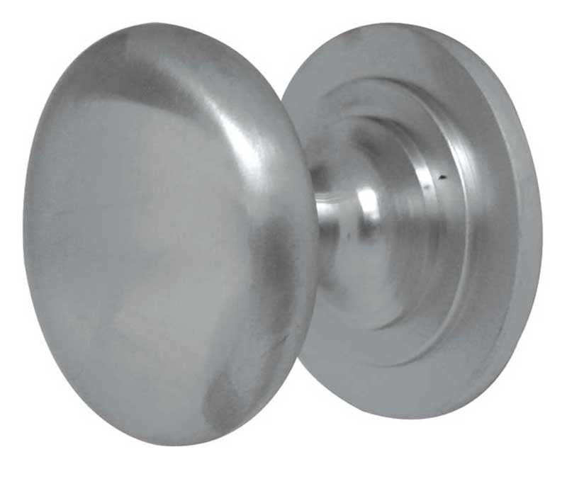 This is an image showing the Frelan - 25mm Dia. Cabinet Knob - Satin Chrome available to order from T.H. Wiggans Ironmongery in Kendal