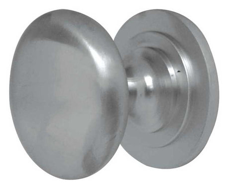 This is an image showing the Frelan - 32mm Dia. Cabinet Knob - Satin Chrome available to order from T.H. Wiggans Ironmongery in Kendal