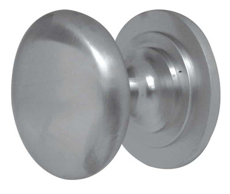 This is an image showing the Frelan - 32mm Dia. Cabinet Knob - Satin Nickel available to order from T.H. Wiggans Ironmongery in Kendal