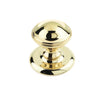 This is an image showing the Frelan - Belgravia Centre Door Knob - Polished Brass available to order from T.H. Wiggans Ironmongery in Kendal