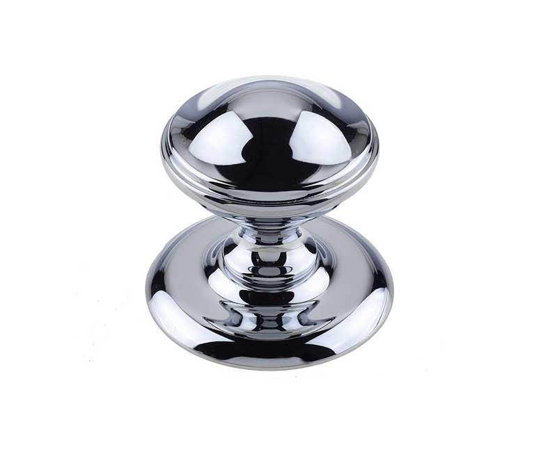 This is an image showing the Frelan - Belgravia Centre Door Knob - Polished Chrome available to order from T.H. Wiggans Ironmongery in Kendal