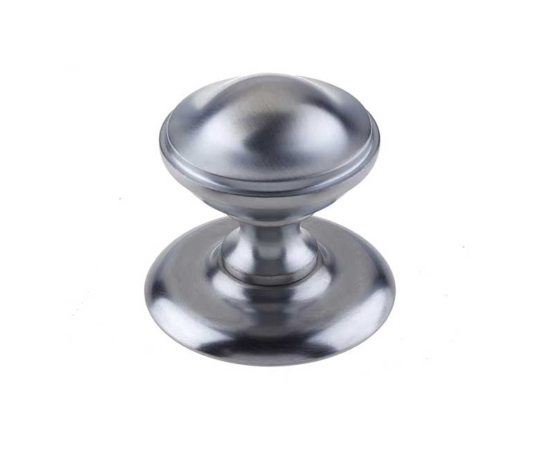 This is an image showing the Frelan - Belgravia Centre Door Knob - Satin Chrome available to order from T.H. Wiggans Ironmongery in Kendal