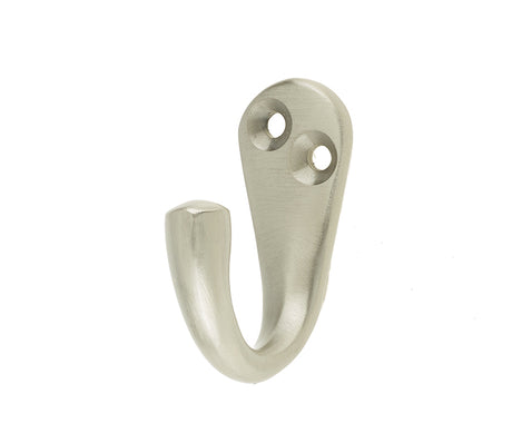 This is an image showing the Frelan - Single Robe Hook - Satin Chrome available to order from T.H. Wiggans Ironmongery in Kendal