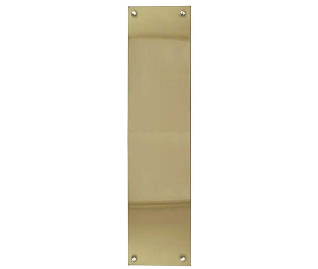 This is an image showing the Frelan - 350x75mm PB fingerplate available to order from T.H. Wiggans Ironmongery in Kendal