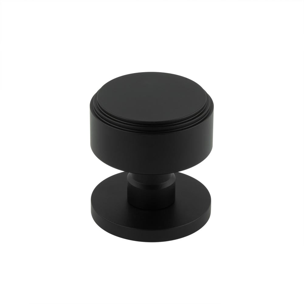 Frelan - Step Mortice Door Knobs - Matt Black