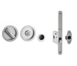 This is an image showing the Frelan - BATHROOM SLIDING DOOR KIT ROUND SC 35-38MM (SET) available to order from T.H. Wiggans Ironmongery in Kendal