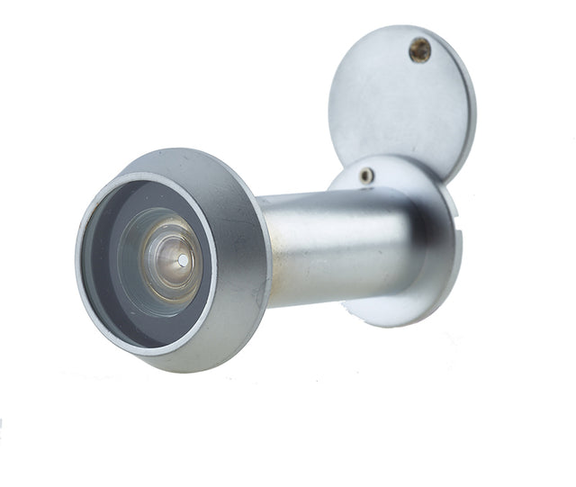 This is an image showing the Frelan - 200 Degree Door Viewer 35-55mm - Satin Chrome available to order from T.H. Wiggans Ironmongery in Kendal