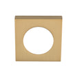This image shows Serozzetta - Square Outer Rose Cover Pack - Satin Brass - szmrsqsb available from T.H. Wiggans Ironmongery in Kendal.