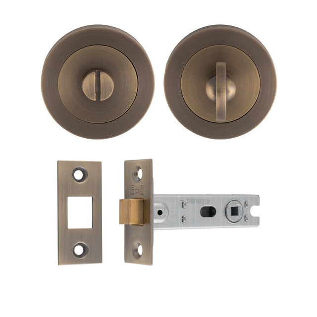 This image shows Serozzetta - UDP Bathroom Pack - Antique Brass - udp-bath30-ab available from T.H. Wiggans Ironmongery in Kendal.