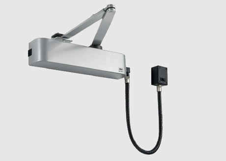This image shows Union - ELECTROMAGNETIC FIXED EN4 - HO/SF - DOOR CLOSER - SILVER - ce4f-e-sv available from T.H. Wiggans Ironmongery in Kendal.
