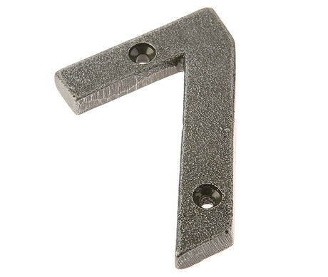 This is an image showing the Frelan - Valley Forge 75mm Numeral 7 - Pewter available to order from T.H. Wiggans Ironmongery in Kendal