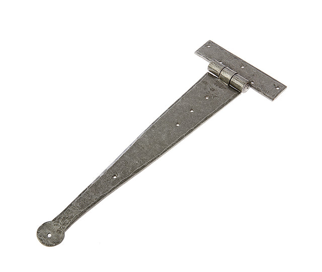 This is an image showing the Frelan - Valley Forge 370mm Tee Hinges - Pewter available to order from T.H. Wiggans Ironmongery in Kendal