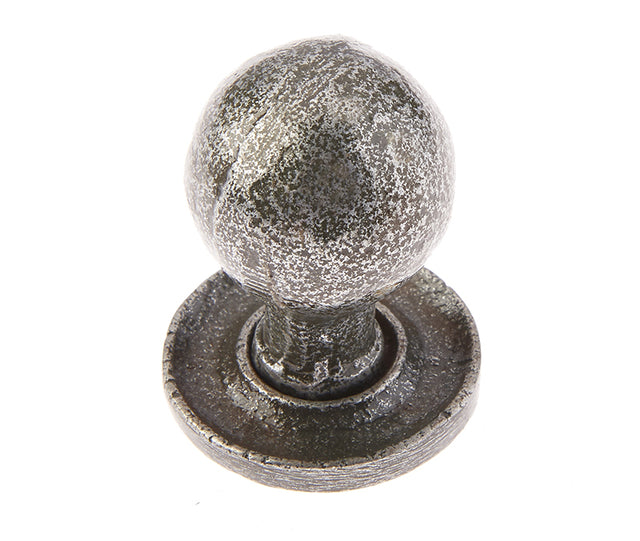 This is an image showing the Frelan - Valley Forge Round Cabinet Knob - Pewter available to order from T.H. Wiggans Ironmongery in Kendal