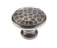 This is an image showing the Frelan - Valley Forge 40mm Hammered Cabinet Knobs - Pewter available to order from T.H. Wiggans Ironmongery in Kendal