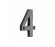 This is an image showing the Frelan - Valley Forge 75mm Numeral 4 - Black available to order from T.H. Wiggans Ironmongery in Kendal