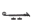 This is an image showing the Frelan - Valley Forge 250mm Curly Tail Casement Stay - Black available to order from T.H. Wiggans Ironmongery in Kendal