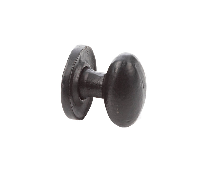 This is an image showing the Frelan - Valley Forge Oval Cabinet Knob - Black available to order from T.H. Wiggans Ironmongery in Kendal