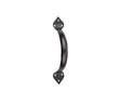 This is an image showing the Frelan - Vally Forge 184mm Tear Cabinet Pull Handle - Black available to order from T.H. Wiggans Ironmongery in Kendal