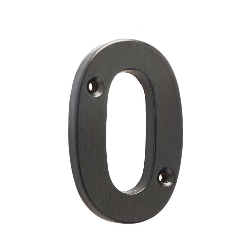 This is an image showing the Frelan - Valley Forge 75mm Numeral 0 - Beeswax available to order from T.H. Wiggans Ironmongery in Kendal