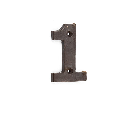 This is an image showing the Frelan - Valley Forge 75mm Numeral 1 - Beeswax available to order from T.H. Wiggans Ironmongery in Kendal