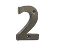 This is an image showing the Frelan - Valley Forge 75mm Numeral 2 - Beeswax available to order from T.H. Wiggans Ironmongery in Kendal