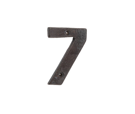 This is an image showing the Frelan - Valley Forge 75mm Numeral 7 - Beeswax available to order from T.H. Wiggans Ironmongery in Kendal