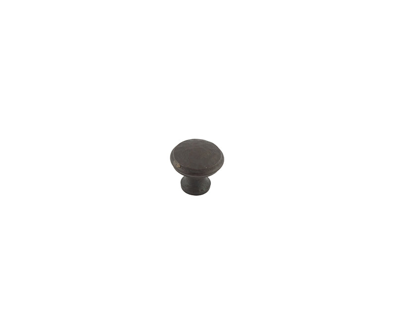 This is an image showing the Frelan - Valley Forge 30mm Hammered Cabinet Knobs - Beeswax available to order from T.H. Wiggans Ironmongery in Kendal