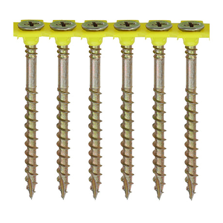 This is an image showing TIMCO Collated Drywall Screws - PH - Bugle - Fine Thread - Zinc - 3.5 x 42 - 1000 Pieces Box available from T.H Wiggans Ironmongery in Kendal, quick delivery at discounted prices.