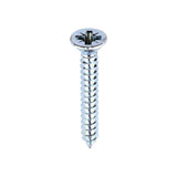 This is an image showing TIMCO Self-Tapping Screws - PZ - Countersunk - Zinc - 6 x 1 - 200 Pieces Box available from T.H Wiggans Ironmongery in Kendal, quick delivery at discounted prices.