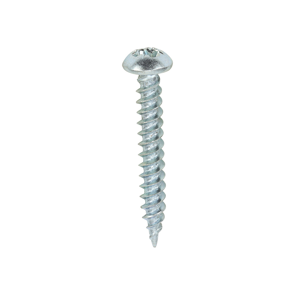 This is an image showing TIMCO Twin-Threaded Woodscrews - PZ - Round - Zinc - 6 x 1 - 200 Pieces Box available from T.H Wiggans Ironmongery in Kendal, quick delivery at discounted prices.